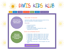 Tablet Screenshot of daviskidsklubaccess.com